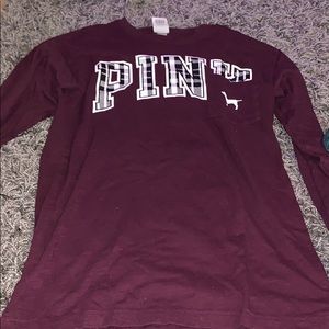 A long sleeved tee from PINK